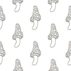 Autumn mood. Illustration in hand draw style. Seamless pattern