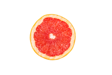 Grapefruit isolate on white background. Selective focus.