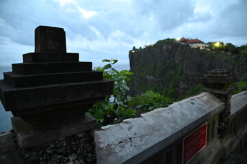 Bali, Indonesia - November 7, 2022: The Uluwatu Temple on a Cliff
