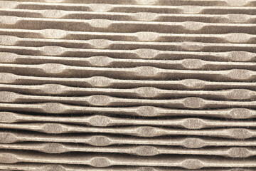 Texture Car Air filter that has been used.