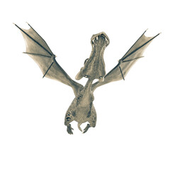 green dragon cartoon in a white background