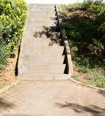 Dirty concret staircase