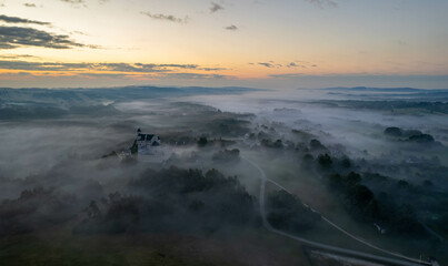 sunrise in the Bobolice 