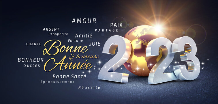 Heureux Nouvel an 2024 Fête Fête Carte De Voeux Arrière-plan Bannière  Champagne Ou Verres Mousseux Toasts Et or Image stock - Image du événement,  ciel: 263933793