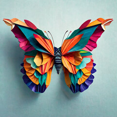 Superbe butterfly papercraft, gen art