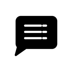Chat bubble speech icon vector logo design