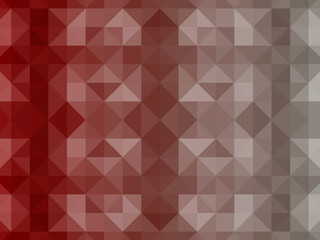 Dark red color. Abstract mosaic background. Chaotically scattered shapes of different colors, pixel pattern. Colorful geometric backdrop.