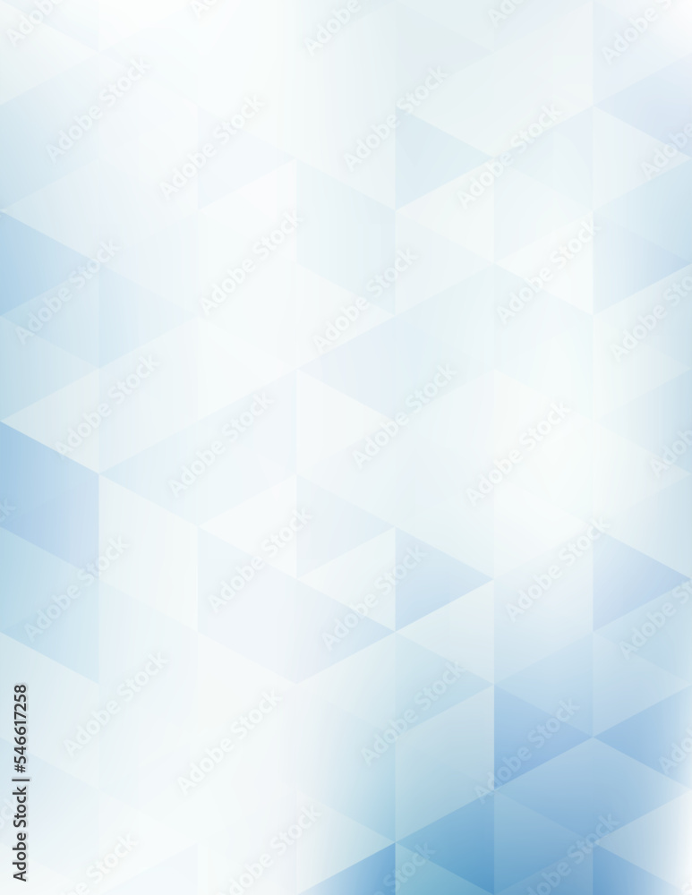 Aufkleber Abstract subtle bluish background with translucent triangles. Vector pattern