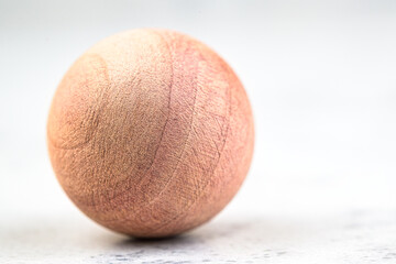 Cedar wood balls shot in studio