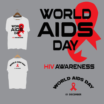 World AIDs day special t-shirt design