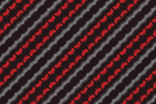ฺฺBatik Textile Ikkat or ikat damask seamless pattern digital vector design for Print saree Kurti Borneo Fabric border brush symbols swatches cotton