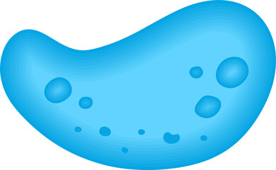 Microbiome illustration of bacteria. Vector image. Gastroenterologist. Bifidobacteria, lactobacilli. Lactic acid bacteria