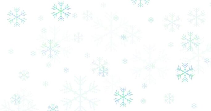 Falling snowflakes shimmering. Winter wallpaper abstract design. Minimal background pattern.
