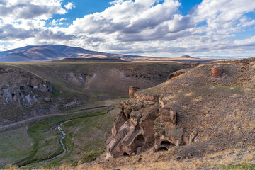Ani Ruins view in Kars City of Turkey