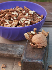 fresh tasty walnuts