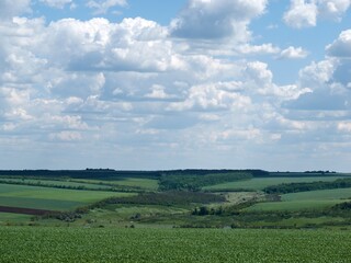 Ukrainian landscape in Donetsk region