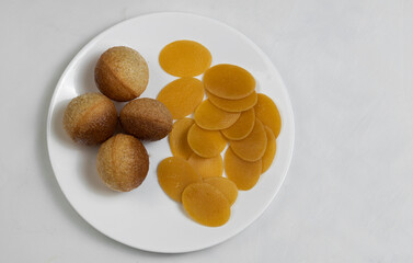 Small puri with its batter