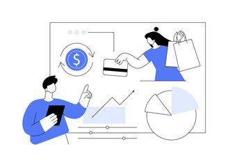 Consumer behaviour abstract concept vector illustration.