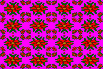 Heart flower pattern. Textile pattern. Love Background. Seamless pattern. Romantic texture.