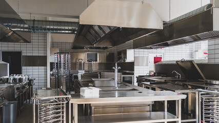 Commercial kitchen interior