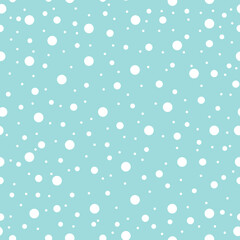 falling snow seamless pattern