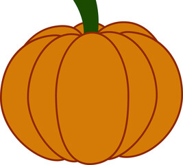 round pumpkin vector png