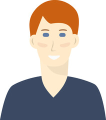 Man avatar Human face design element