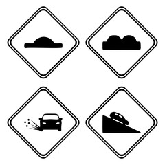 Traffic signs. illustration traffic signs design , isolated symbol