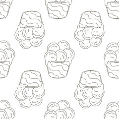 Coloring seamless pattern. Print for cloth design, textile, fabric, wallpaper