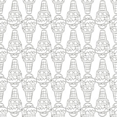 Coloring seamless pattern. Print for cloth design, textile, fabric, wallpaper