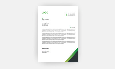 Business Style Letterhead Template Design