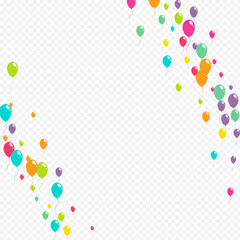 Pink and Blue Helium Baloon Vector Transparent