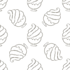 Coloring seamless pattern. Print for cloth design, textile, fabric, wallpaper
