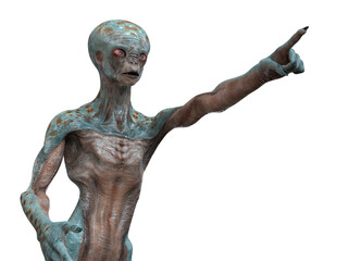 Alien hand, 3D illustration