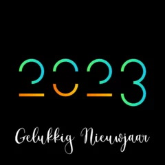 Foto op Plexiglas 2023 - gelukkig nieuwjaar 2023 © guillaume_photo