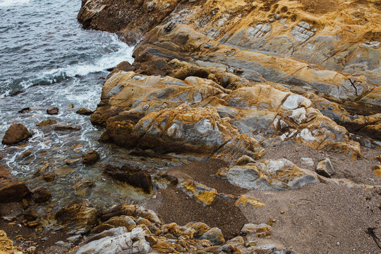 Waves crashing in Point Lobos