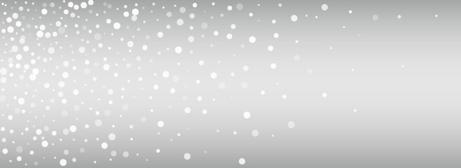 Gray Blizzard Vector Silver Panoramic Background.