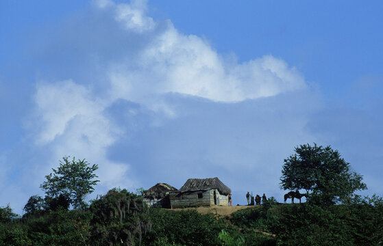 Sierra Maestra Mts, Village of El Mulato, Cuba.