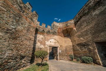 Scenes from Trigonioy Tower,  location old city of Thessaloniki, Greece  - 546654444