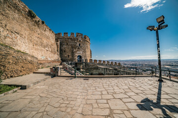 Scenes from Trigonioy Tower,  location old city of Thessaloniki, Greece  - 546654460