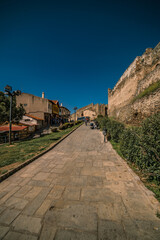 Fototapeta na wymiar Scenes from Trigonioy Tower, location old city of Thessaloniki, Greece 