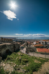 Scenes from Trigonioy Tower,  location old city of Thessaloniki, Greece  - 546654481