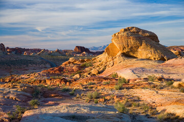 The Valley of Fire State Park near Lake Meade in Nevada, is home to some of the most unusual and colorful rock formations found