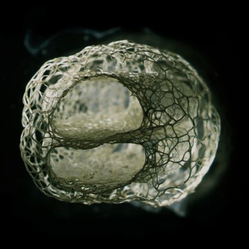 A seed pod reduced to its veins.