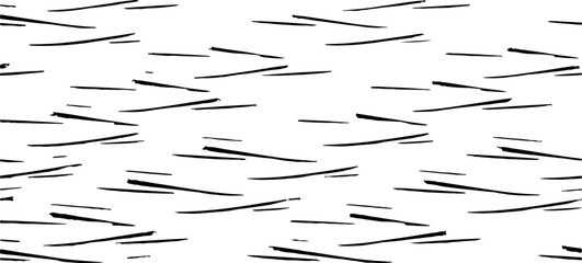 Monochrome texture composed of irregular graphic elements. Distressed uneven grunge background. Abstract vector illustration. Overlay for interesting effect and depth. Isolated on white background.