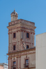 Fototapeta na wymiar In the 18th century every merchant decorated his house with a watchtower, they were thus a symbol of prosperity for Cádiz, Andalusia, Spain