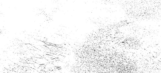 Abstract vector noise. Small particles of debris and dust. Distressed uneven background. Grunge texture overlay with fine grains isolated on white background. Vector illustration. EPS10.
