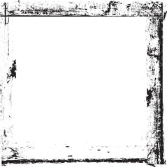 Grunge Black Frame. Vector . textured rectangles for image