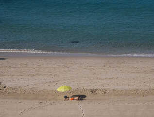 Obraz premium guy on the beach