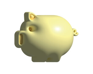 piggy icon isolated